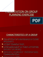 Group Planning Exercise