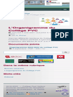 L'Organigramme Du Collège PVC - Collège Paul Vaillant Couturier