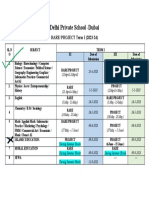 Rare and Project Schedule2023-24