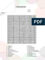 SOPA DE LETRAS - CORDADOs