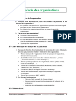 Plan - Théorie Des Organisations (ENCG Fès 2021)