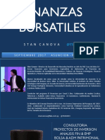 Finanzas Bursatiles 101 - Stan Canova Septiembre 2017