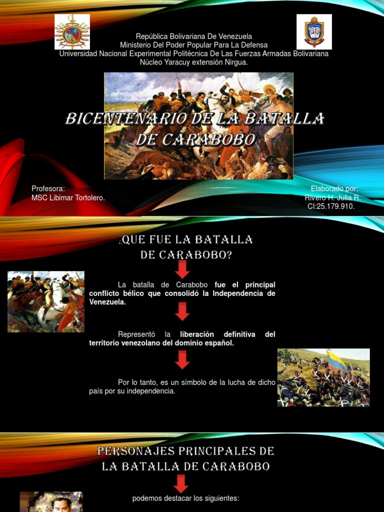 Batalla de Carabobo | PDF | Guerra | América del Sur