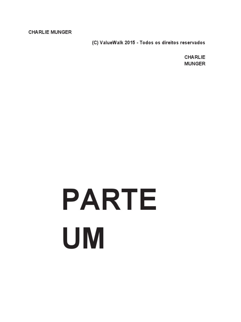 Os conselhos de Charlie Munger para os investimentos e a vida – Money Times