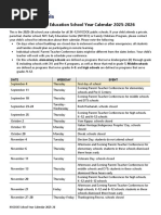 NYC DOE School Calendar 2025-26 | PDF | Educational ...