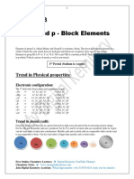 S and P Block Elements PDF Class 12 Chemistry Notes
