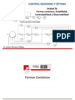 MT227B Unidad 2b Formas Canónicas - Controlabilidad y Observabilidad 2022-1