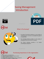 I. Purchasing Management Introduction