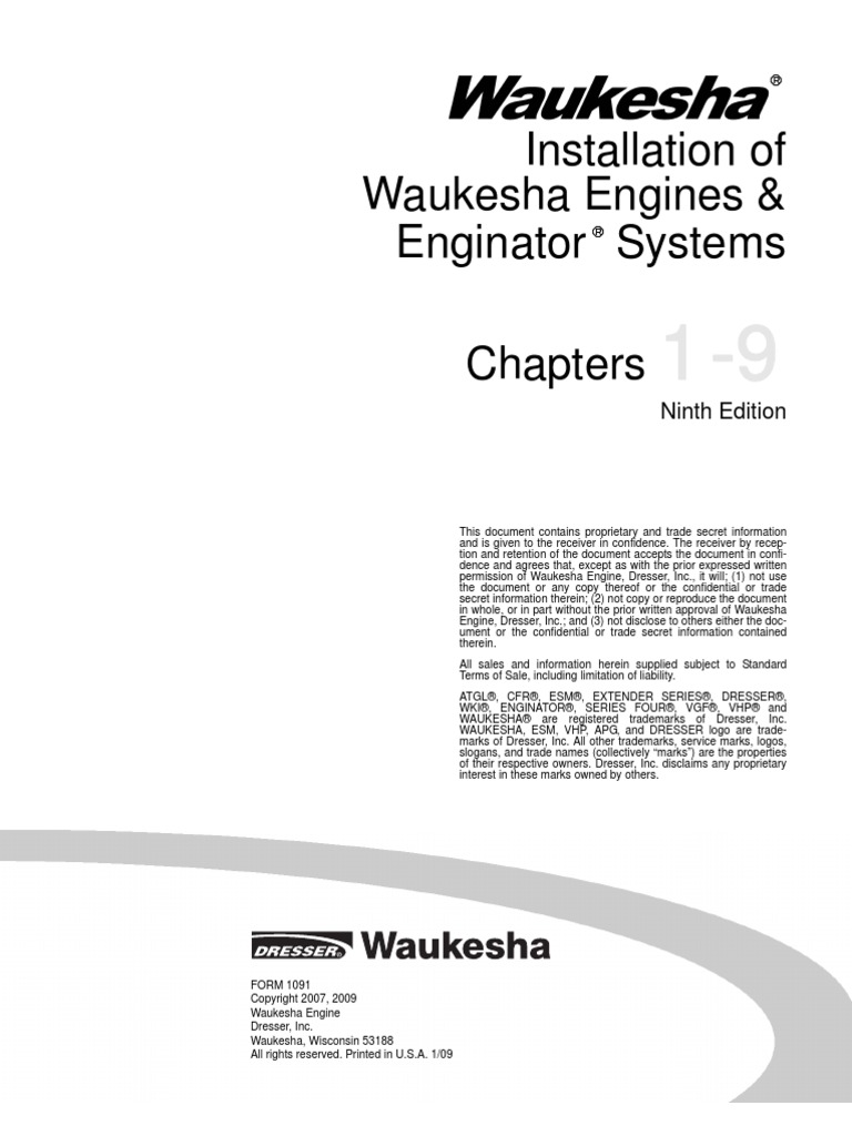 Installation of Waukesha Engines and Enginator Systems Transmission