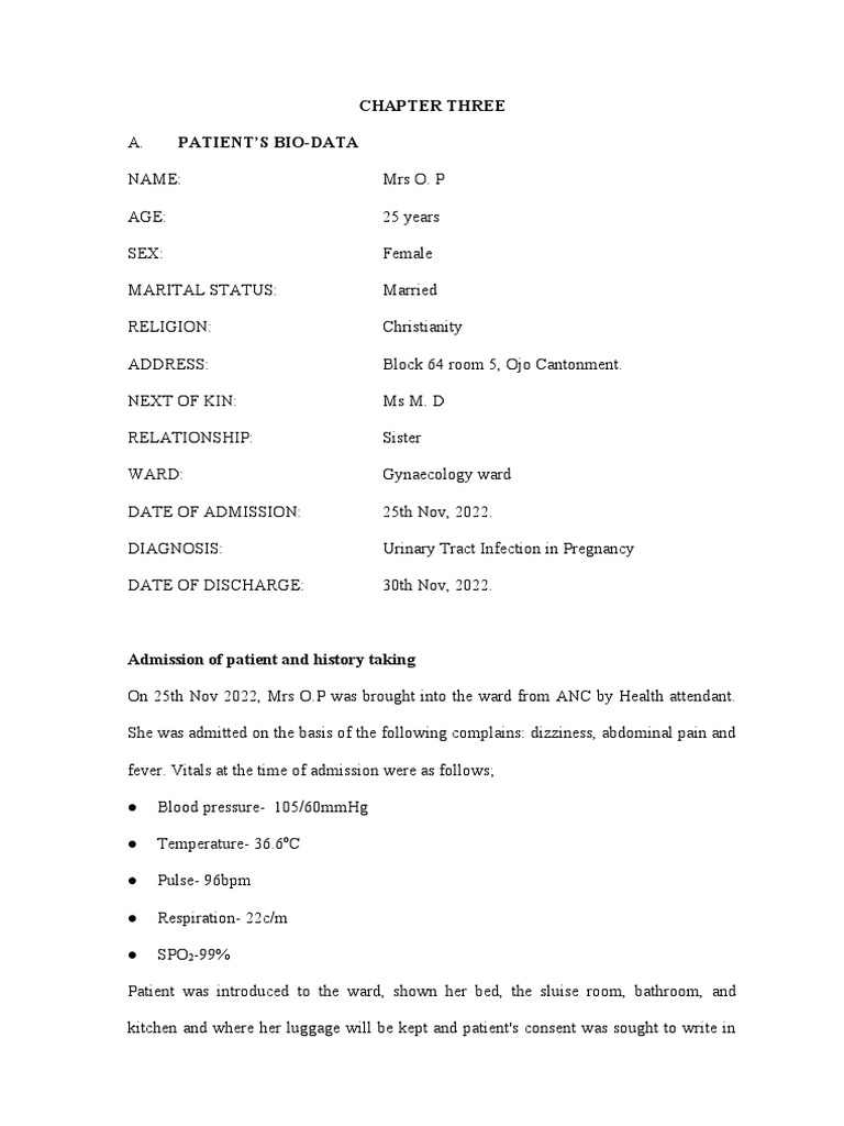 Dada Chapter 3 PDF Urinary Tract Infection Physical Examination