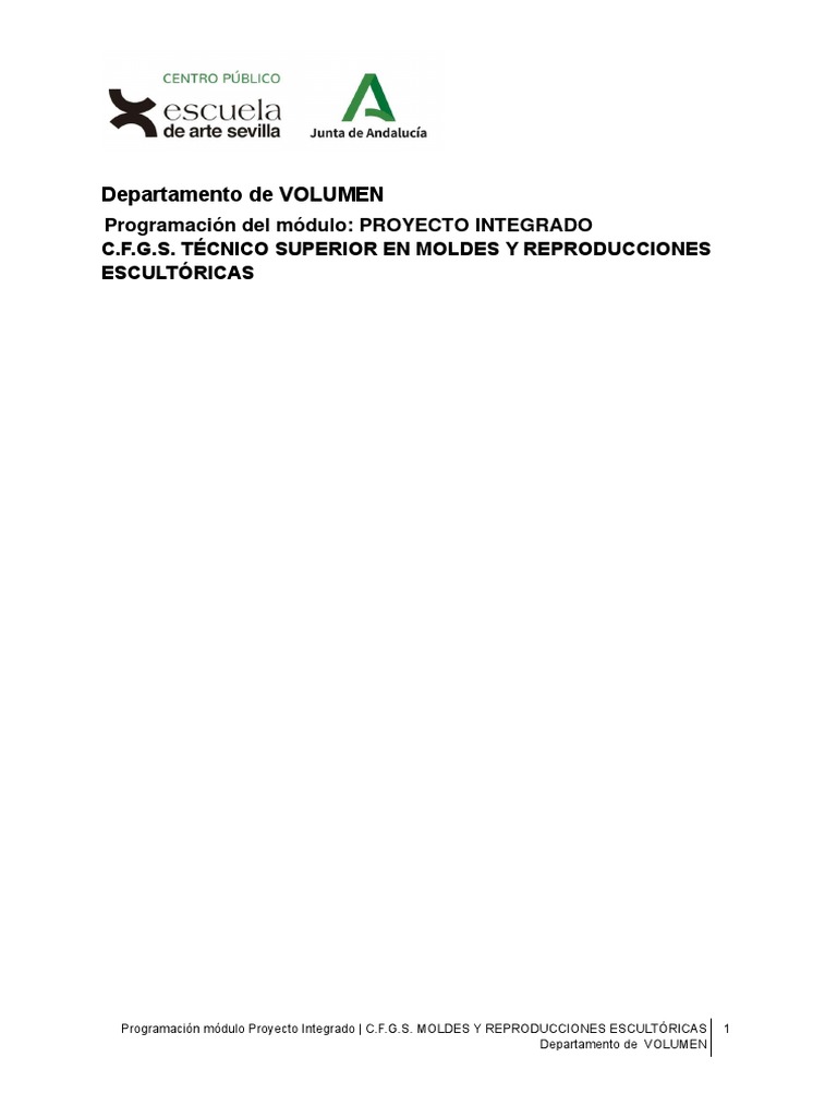 Programación Proyecto Integrado C.F.G.S. | PDF | Plan de estudios ...