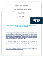 Describir Las Pruebas para El Análisis de La Leche y Un Huevo Pasteurizado