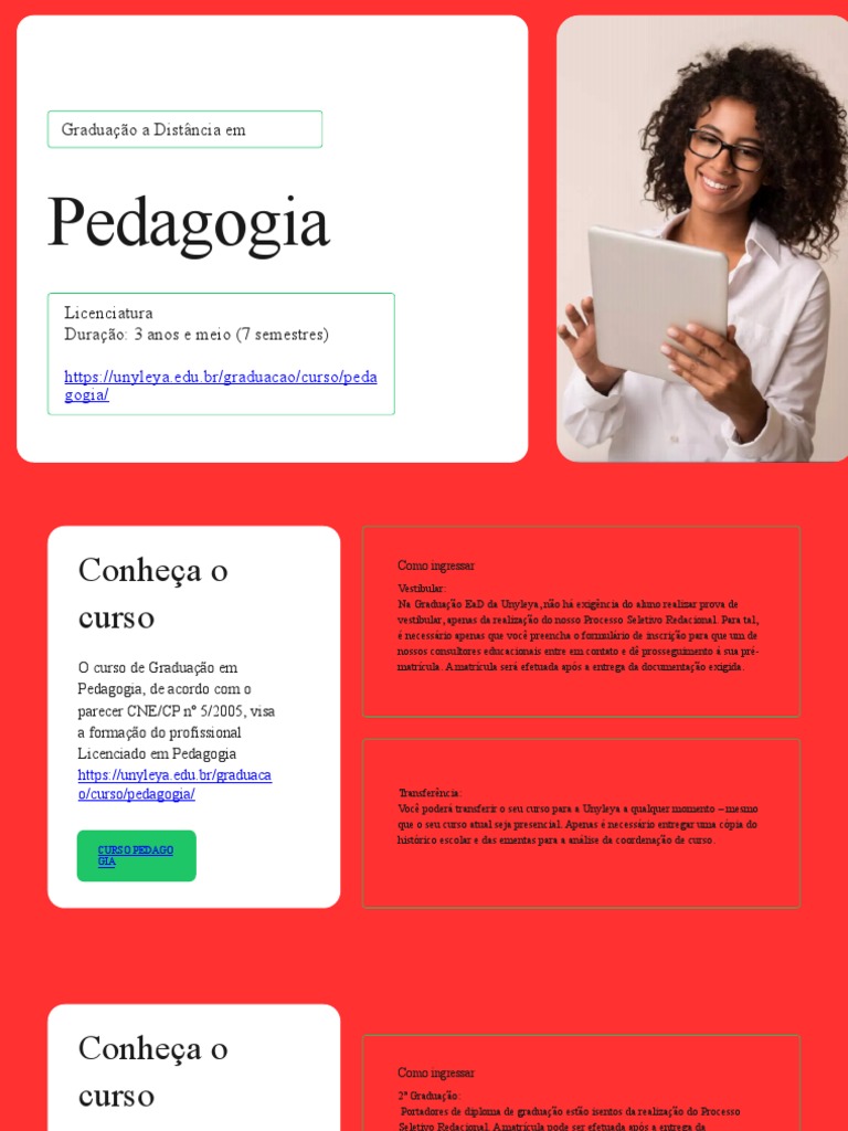 Graduação EaD em Pedagogia Unyleya | PDF