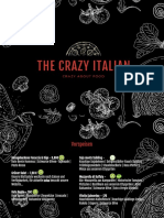 Speisekart Crazy Italian