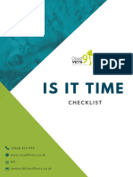 It Is Time Checklist April 2018