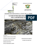 Expose Sur Le Devenir Des Roches Metamorphiques