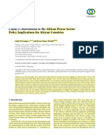 Research Article: China's Contribution To The African Power Sector: Policy Implications For African Countries