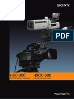 HSC-300 HSCU-300: HD/SD System Camera Camera Control Unit