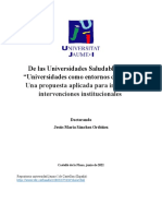 Cap 1 de Las Universidades Saludables A Las Universidades Como Entornos de Vida