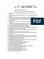 Comunicación Oral y Escrita - Ejercicios