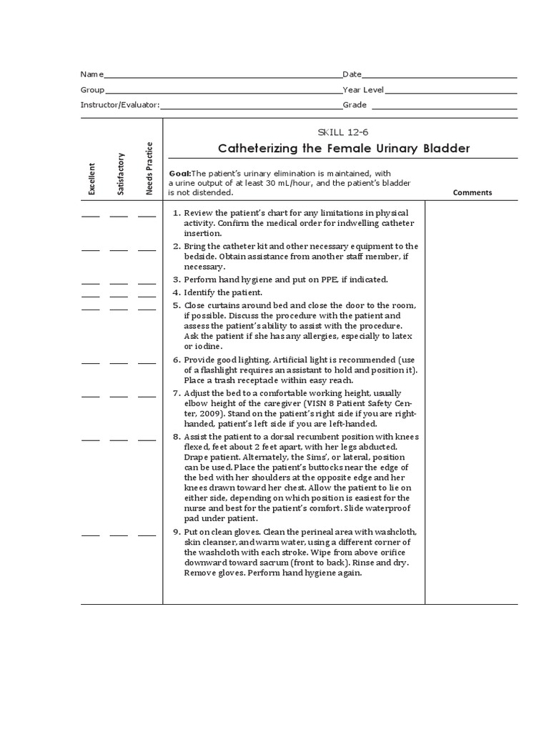 Female Urinary Catheterization Guide | PDF | Catheter | Clinical Medicine