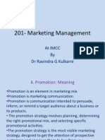 201 - Marketing Management IMCC - F3