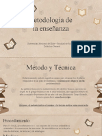 Metodologia de La Enseñanza