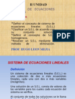 Sistema de Ecuaciones Lineales