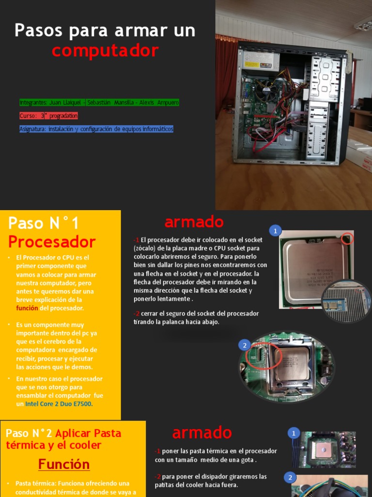 como-armar-un-pc-pdf-microprocesador-memoria-de-acceso-aleatorio