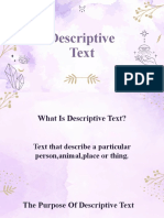 Descriptive Text