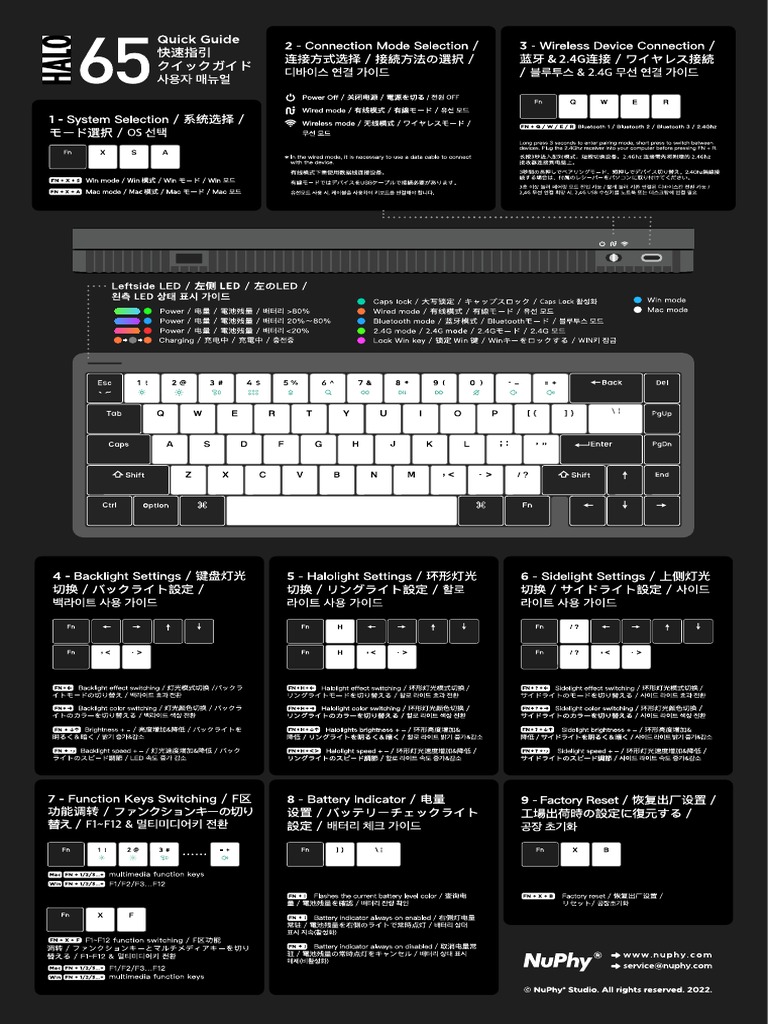 NuPhy Halo65 Quick Guide (1) PDF