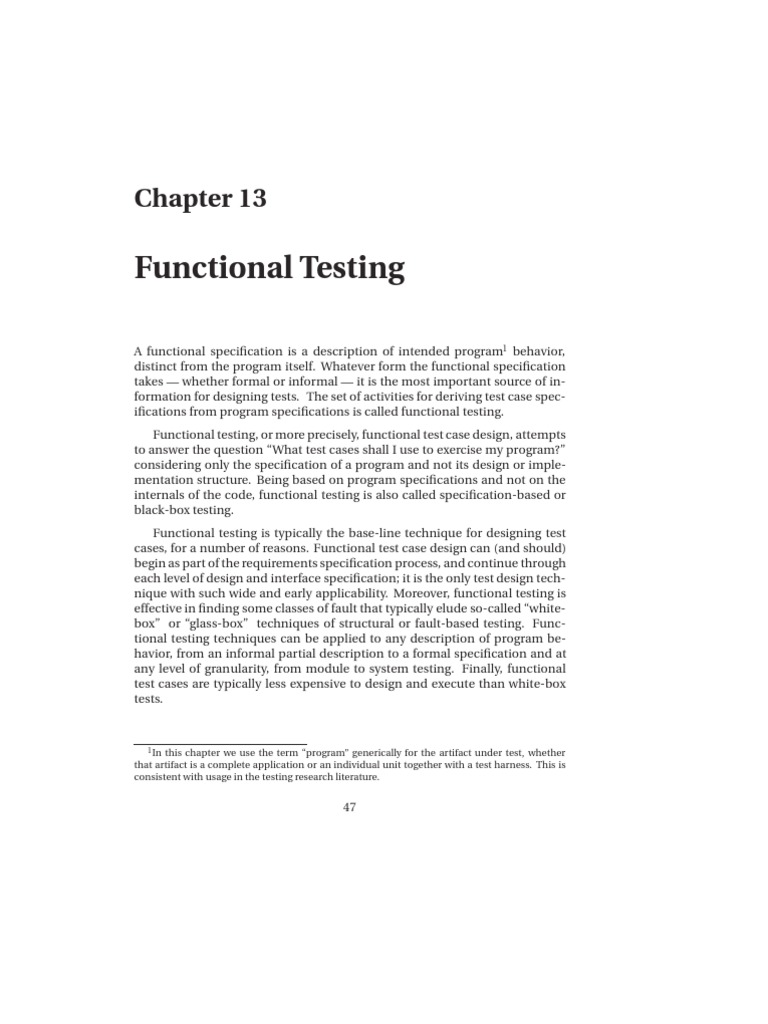 Functional Testing Guide | PDF | Computers