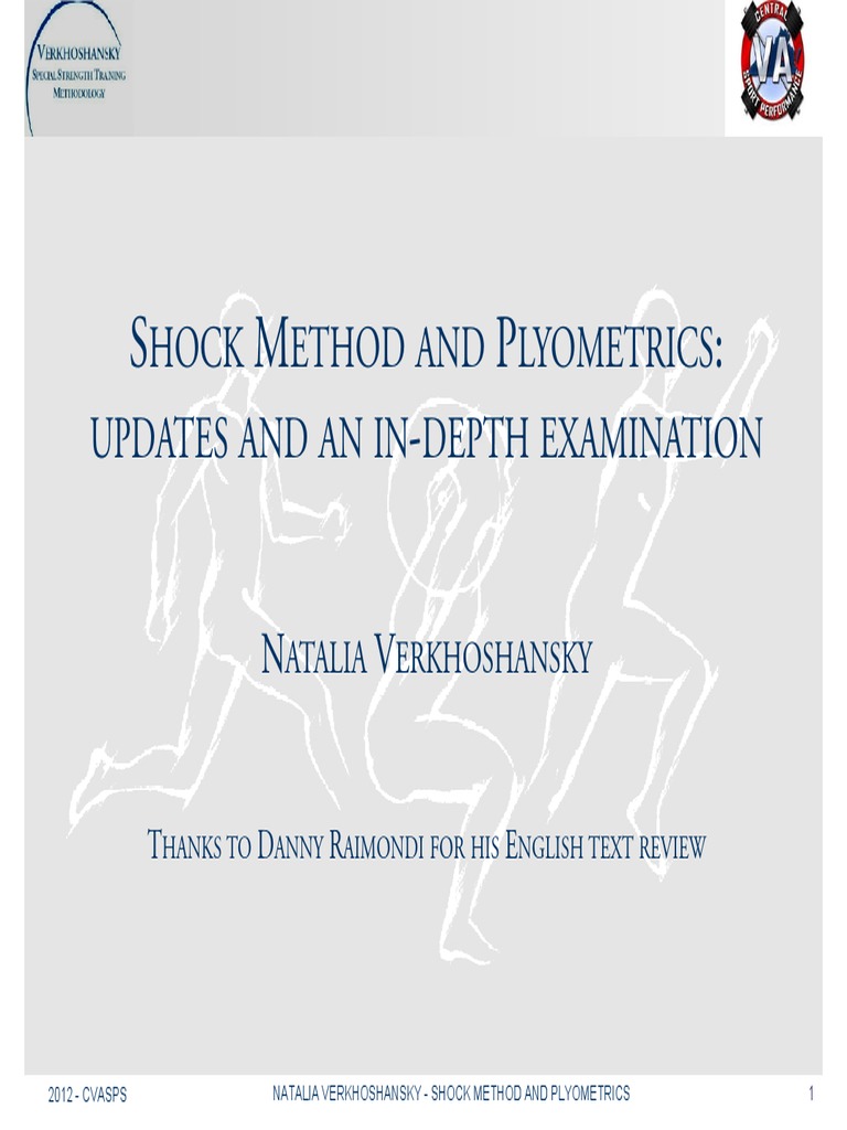 Shock Method and Plyometrics PDF Collision Physical Fitness