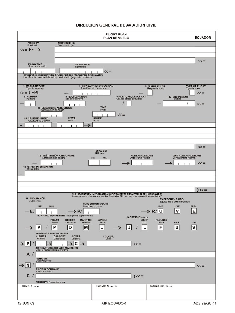 Formato FPL | PDF