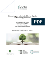 Informe Educacion Sostenibilidad Espana