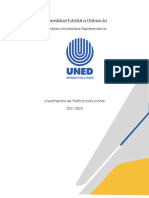 Lineamientos de Política Institucional 2021-2025