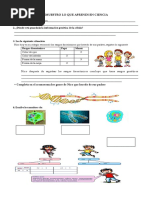 Ficha La Herencia Genetica de La Familia