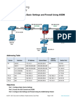 21.9.5 Lab Configure Asa Basic Settings and Firewall Using Asdm