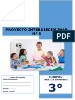Proyecto Escolar Interdisciplinar Tercero Matutina - Vespertina