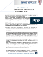 5 Actividades Del Servicio Farmaceutico en