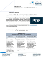 N320 Comunicado - Conteudos e Materiais de Estudos para As Avaliacoes Parciais Do 2o Trimestre 6o Ano Do Ensino Fundamental Anos Finais