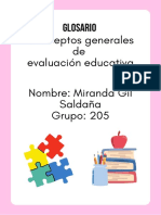 Conceptos Generales de Evaluación Educativa