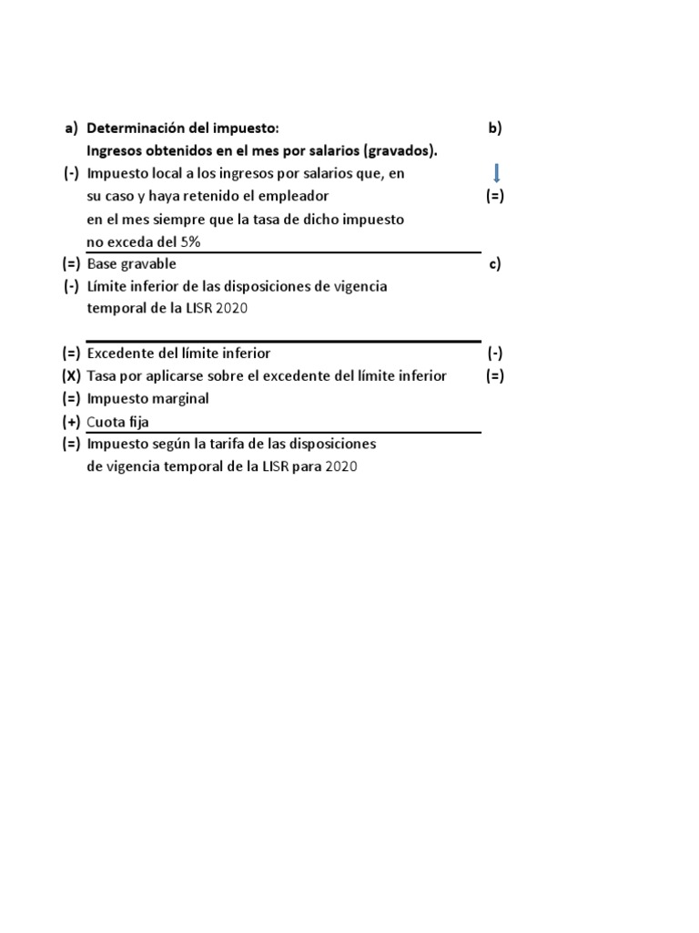 Formato ISPT LISR Ejercicios | PDF | Impuesto sobre la renta | Impuestos