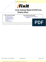 Installing Macbook Unibody Model A1278 Front Display Glass: Tools Used in This Guide Parts Relevant To This Guide