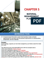 Chapter 5 - Material Requirement Planning