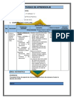 Actividad de Aprendizaje de Matematica