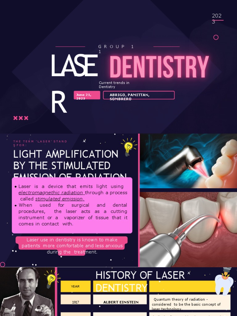 Group 11 Laser Dentistry PDF Laser Dentistry