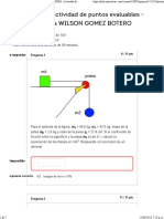 Historial de Exámenes para WILSON GOMEZ BOTERO Actividad de Puntos Evaluables - Escenario 6