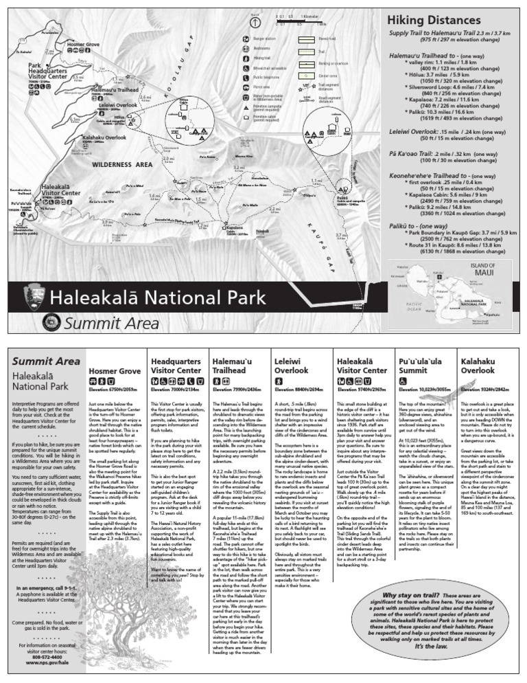 Map and Descriptions  PDF  Hiking  Trail