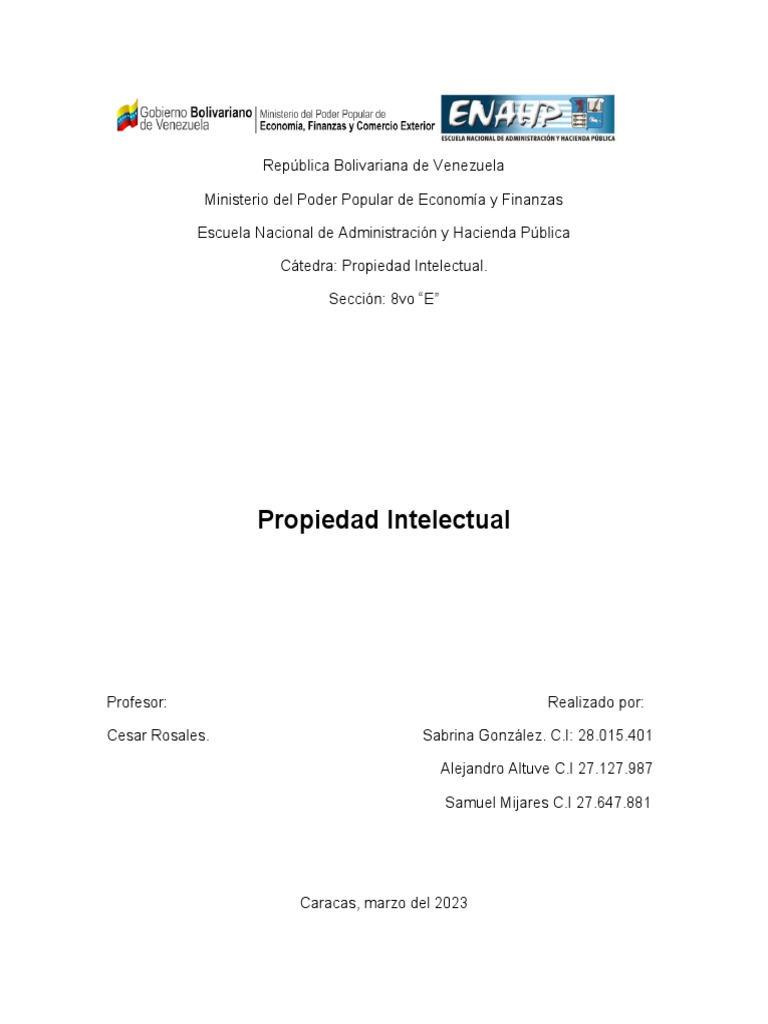 Propiedad Intelectual | PDF | Creative Commons | Propiedad intelectual
